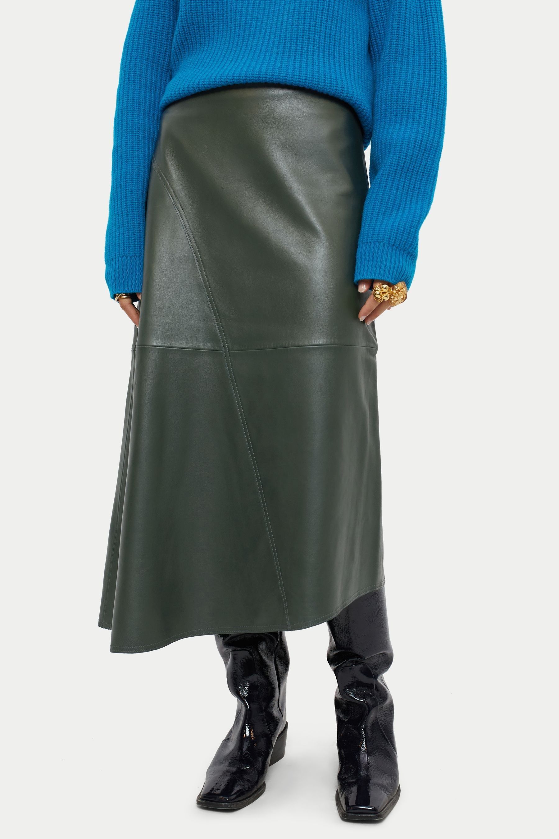 Jigsaw leather skirt shop