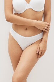 White Bikini Cotton Rich Knickers 4 Pack - Image 3 of 4