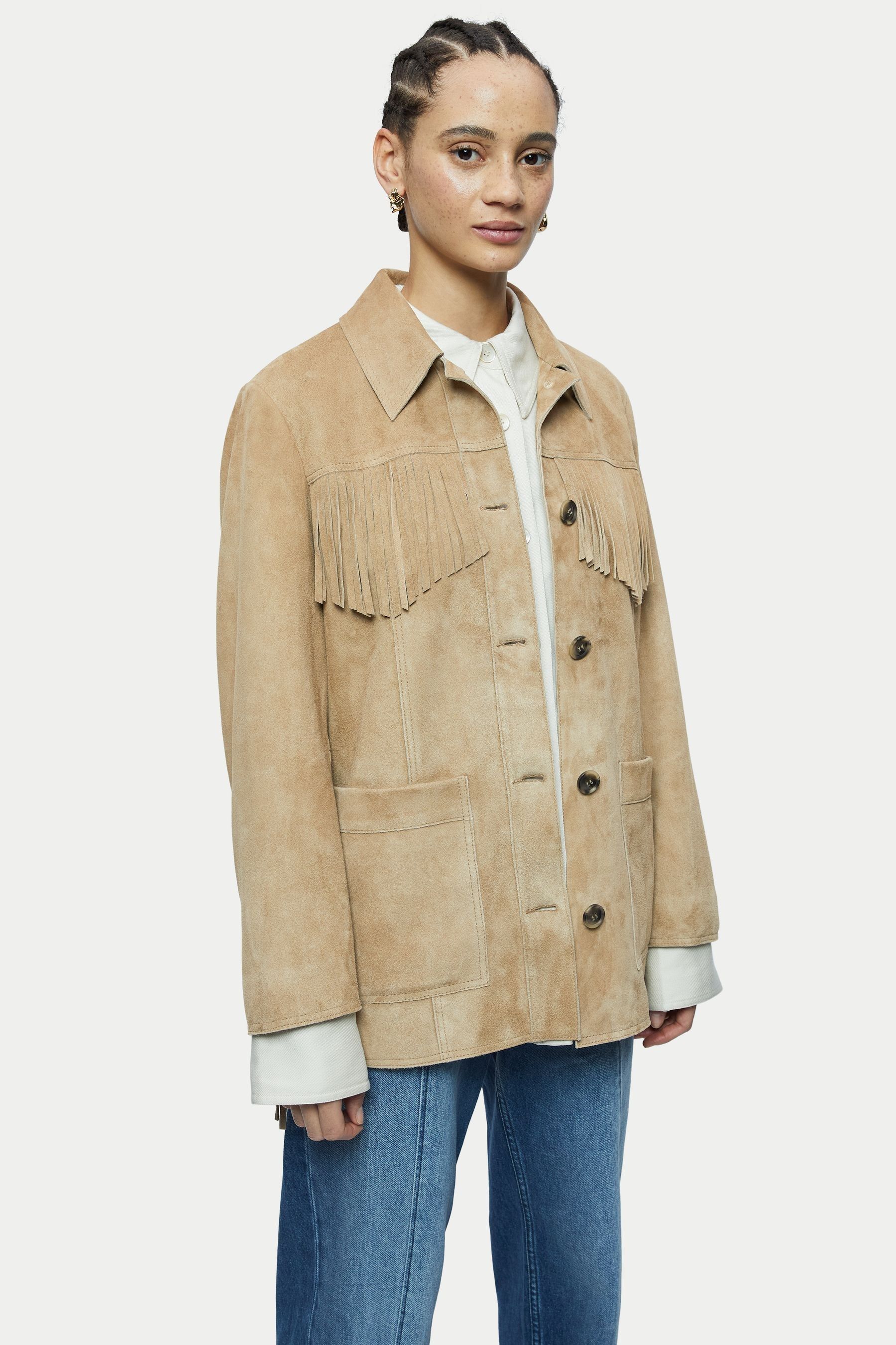 Jigsaw suede jacket deals