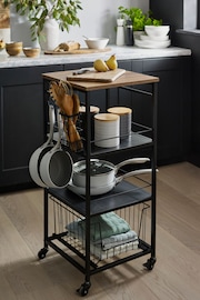 Black Bronx Kitchen Storage Trolley - Image 1 of 4