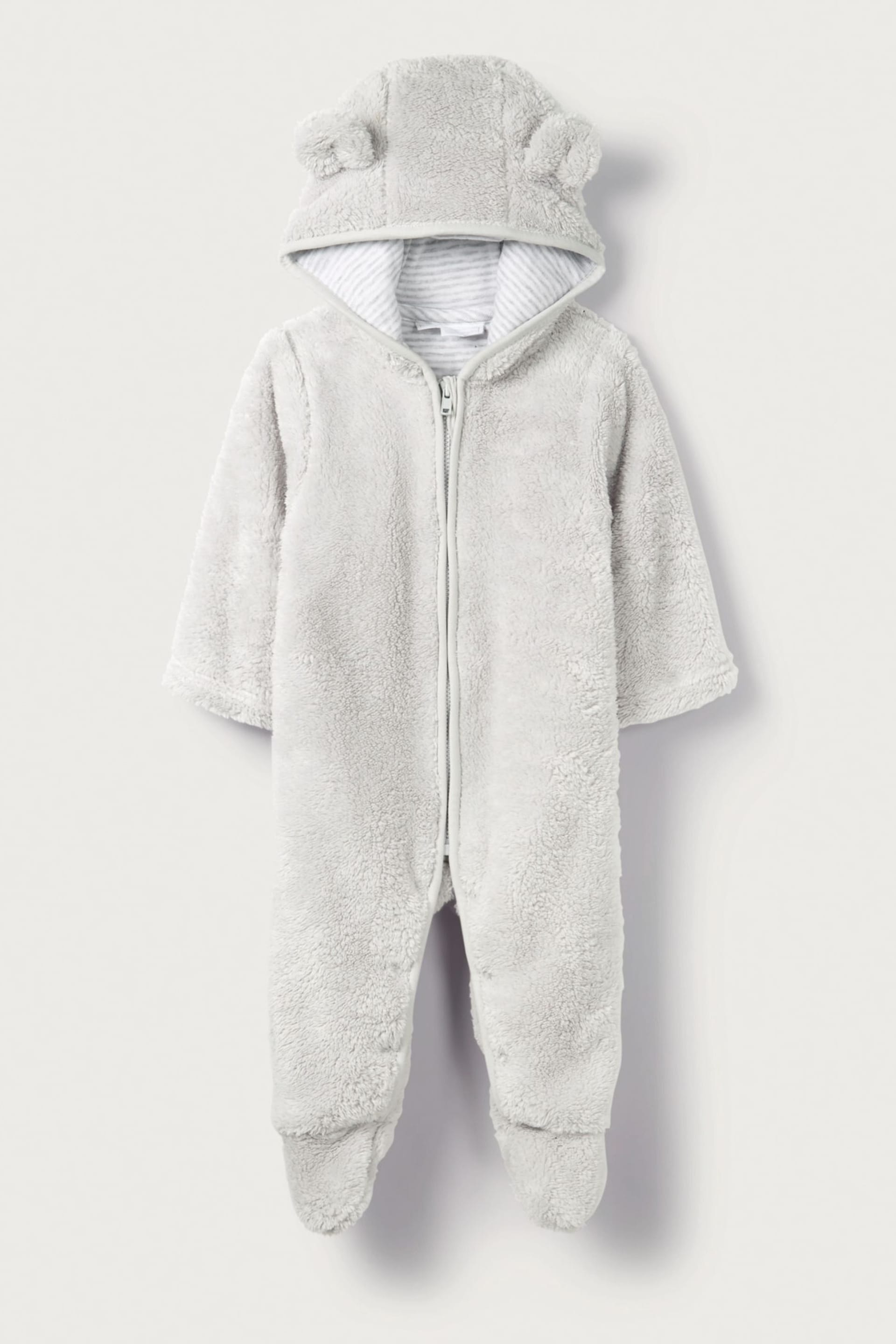 The White Company Teddy Bear Fleece Toddler Pramsuit - Image 2 of 4