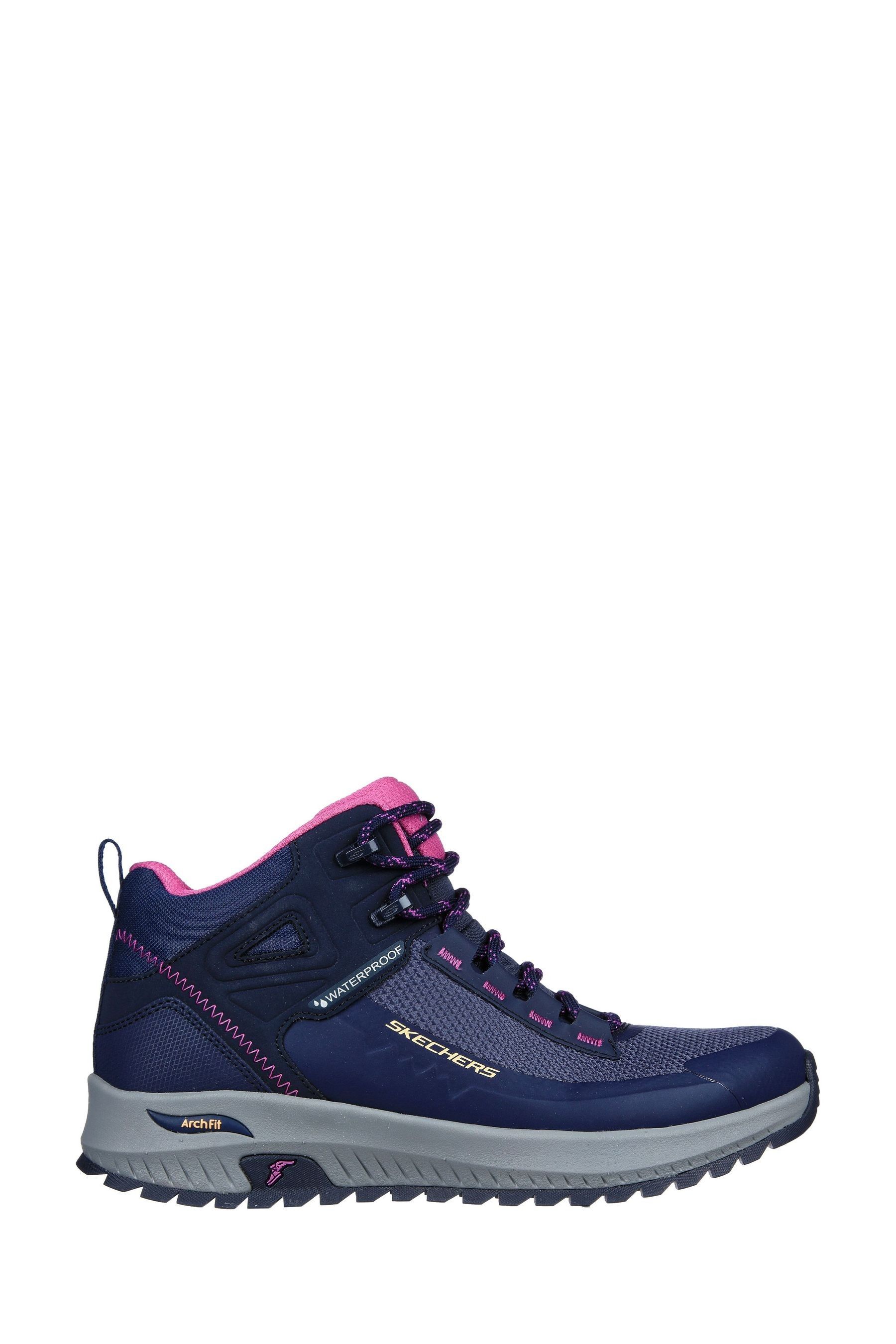 Buy Skechers Blue Arch Fit Discover Elevation Gain Ankle Womens Boots from the Next UK online shop