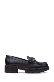 Clarks Black Leather Orianna Edge Loafer Shoes - Image 1 of 7