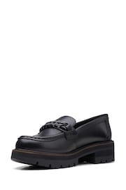 Clarks Black Leather Orianna Edge Loafer Shoes - Image 4 of 7