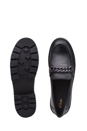 Clarks Black Leather Orianna Edge Loafer Shoes - Image 7 of 7