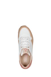 Skechers White Uno Pop Colour Fun Womens Trainers - Image 4 of 5