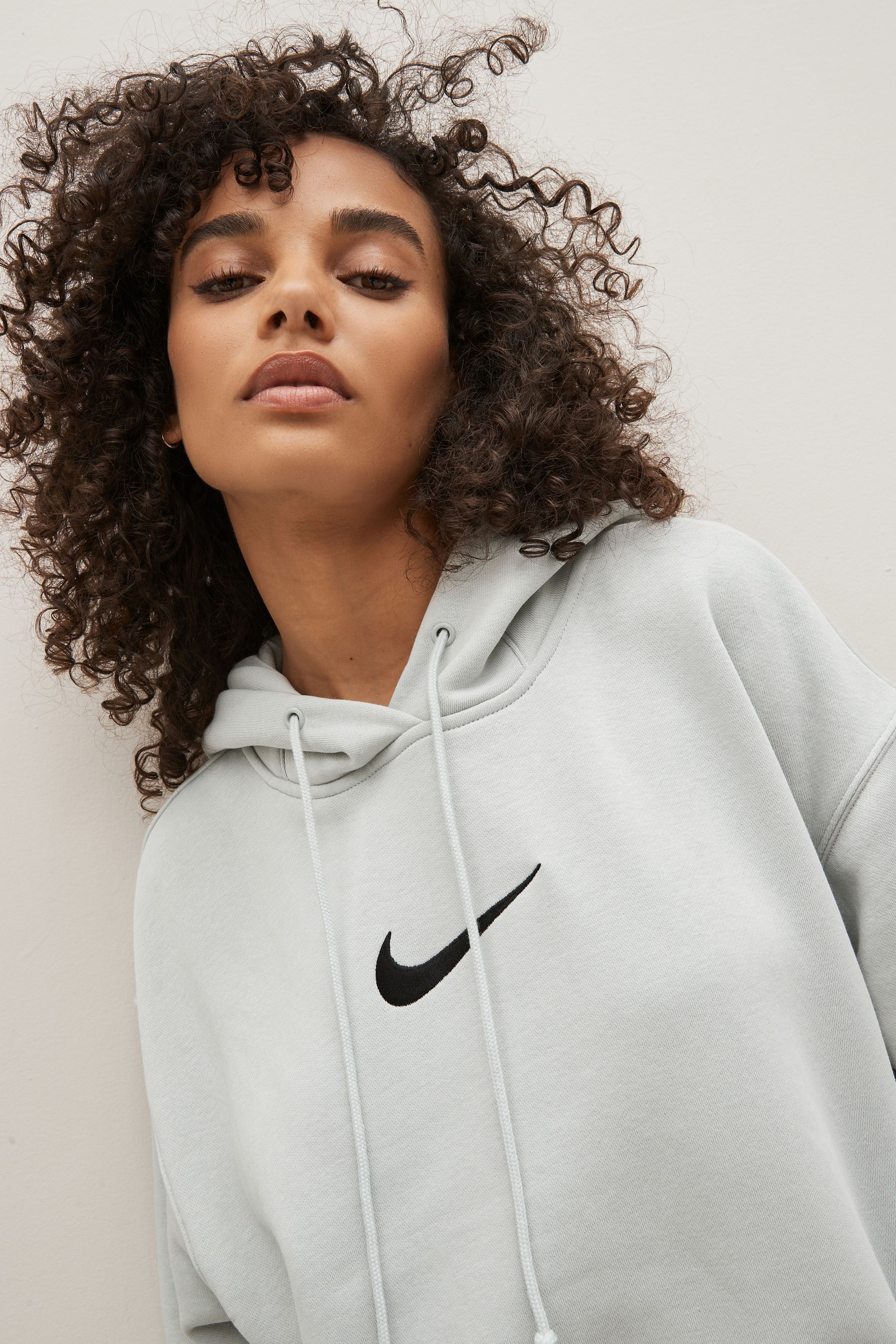Buy Nike White Oversized Midi Swoosh Hoodie from Next Ireland