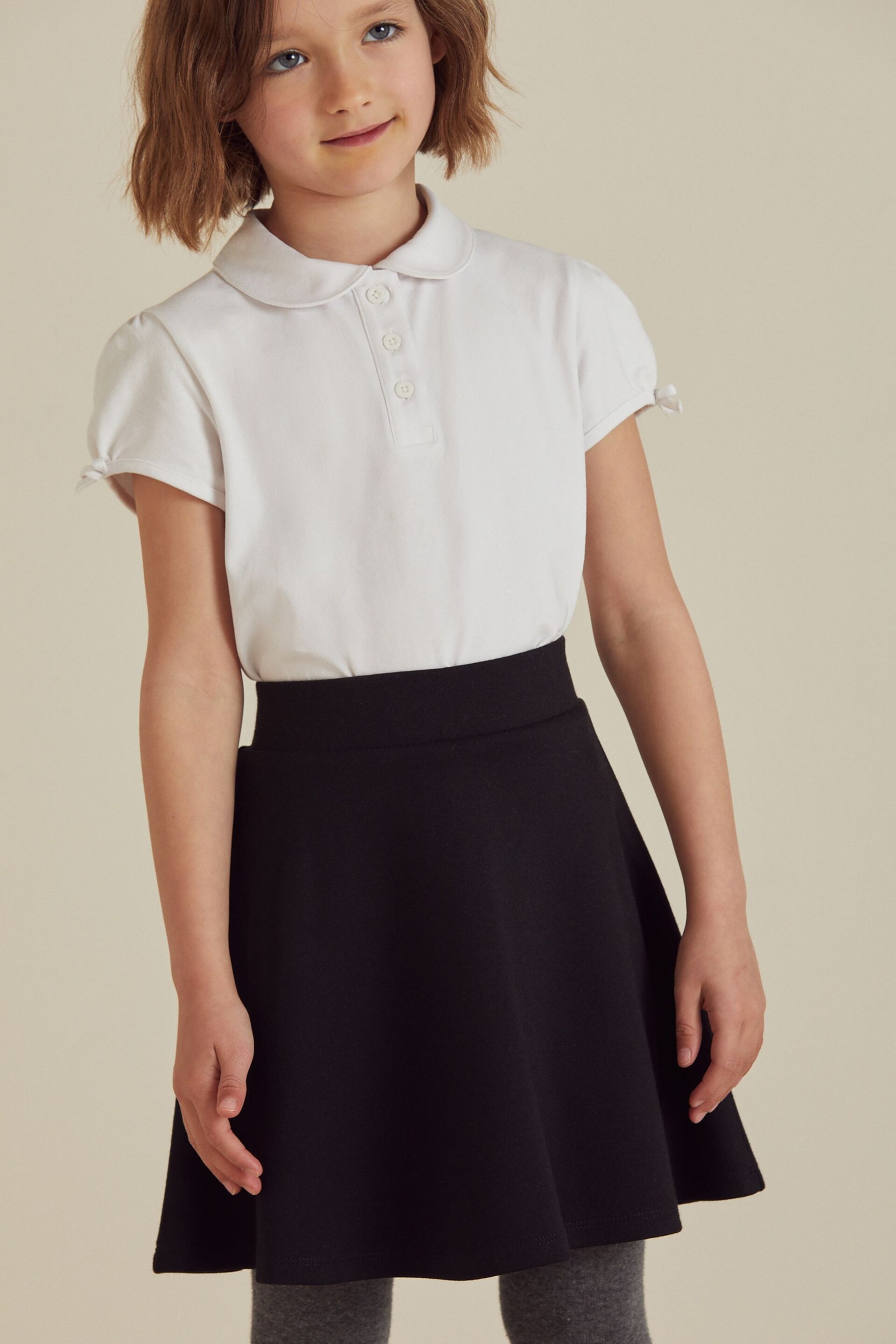 Black Pull-On Skort with Jersey Stretch (3-17yrs) - Image 1 of 7