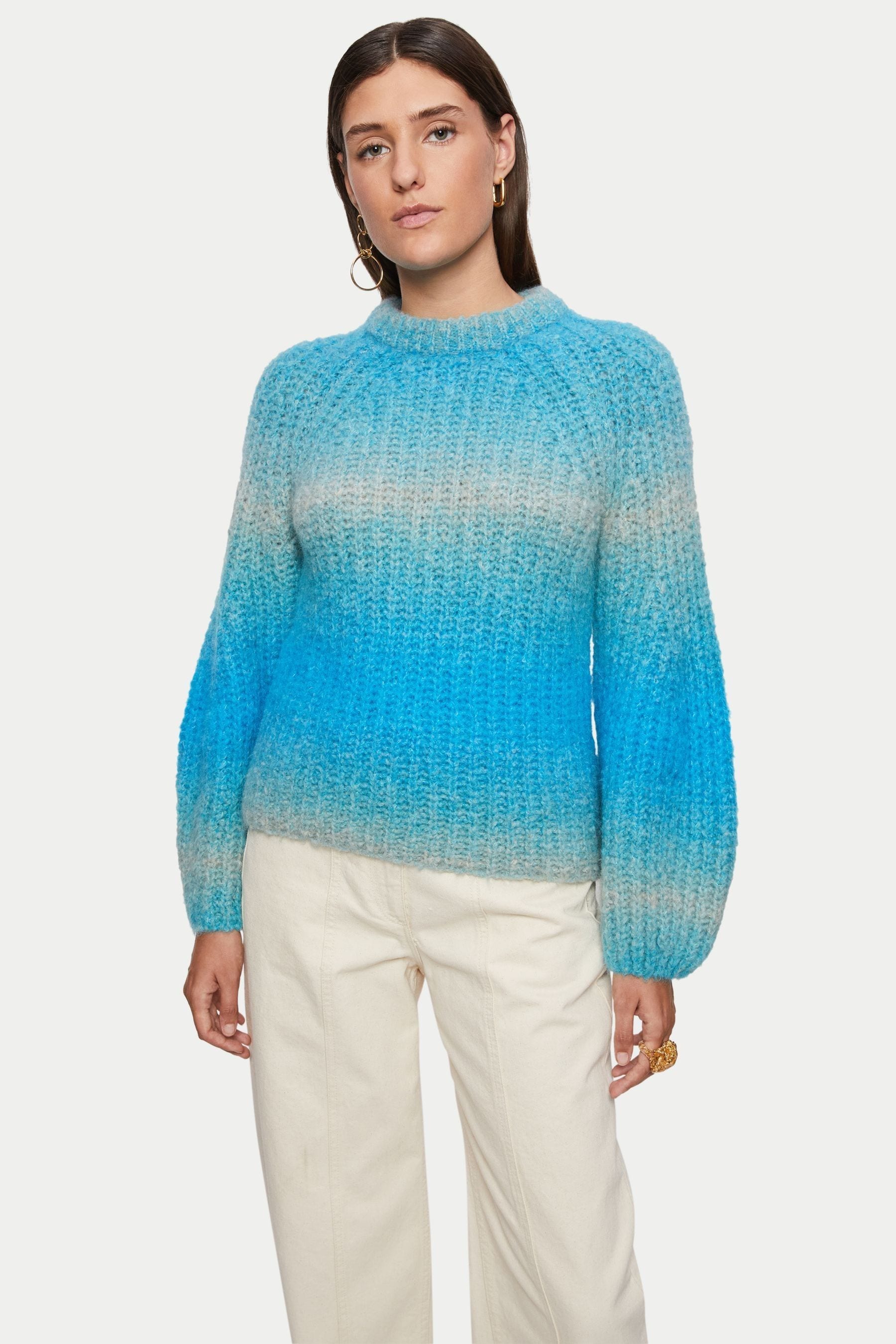 Buy Jigsaw Blue Alpaca Blend Space Dye Jumper from the Next UK online shop