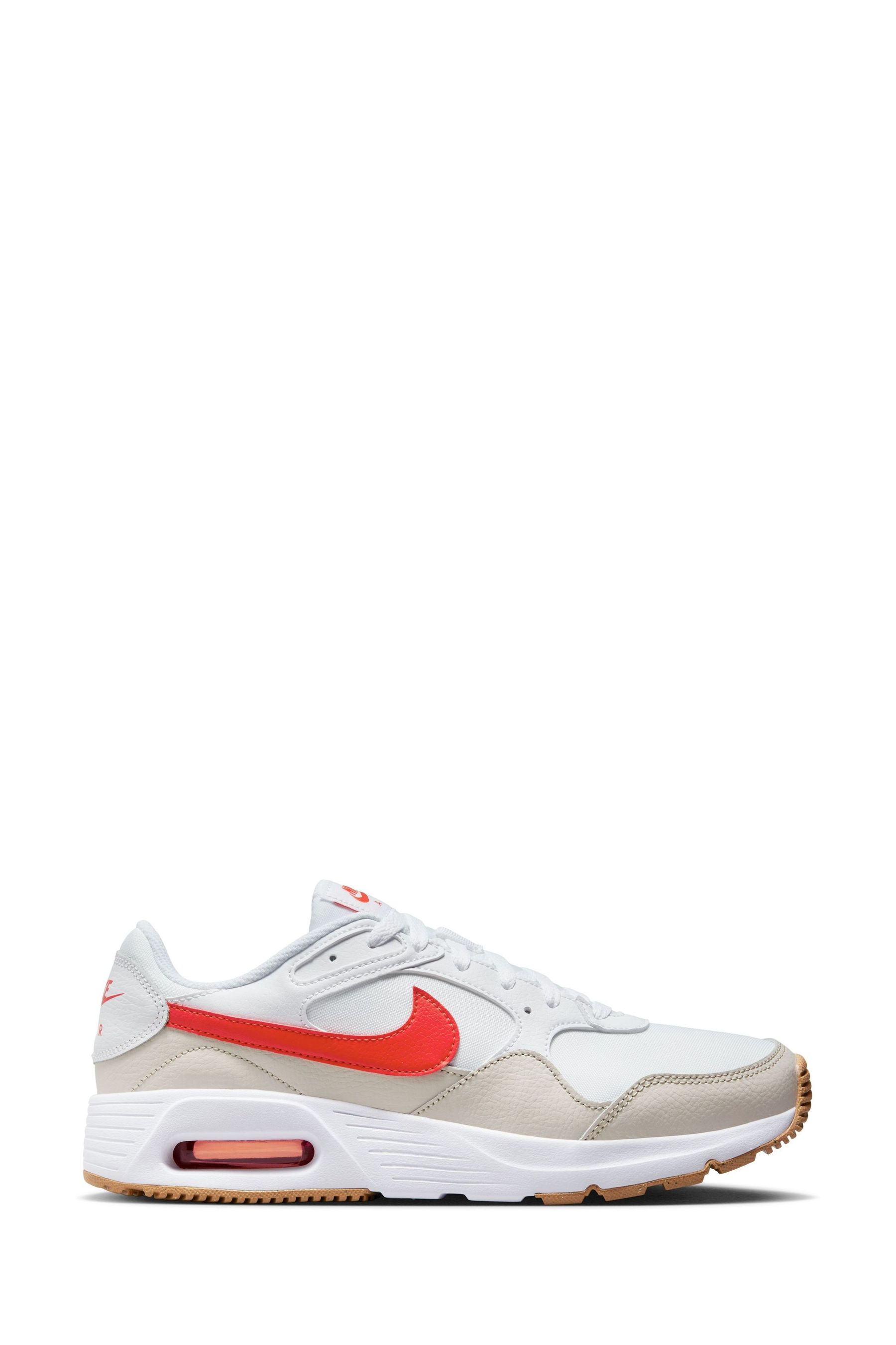 Buy Nike White Red Air Max SC Trainers from Next Luxembourg