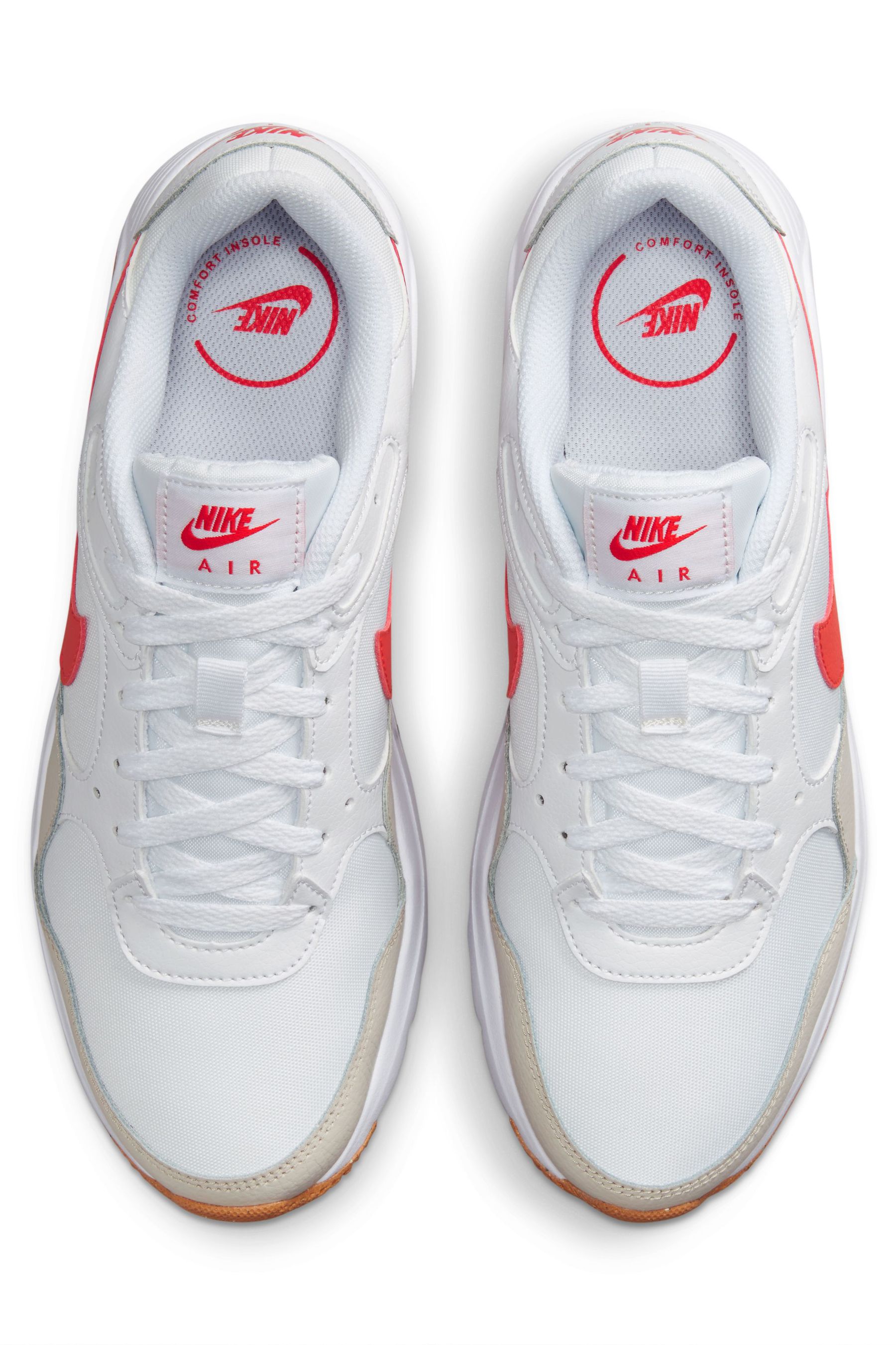 Buy Nike White Red Air Max SC Trainers from Next Luxembourg
