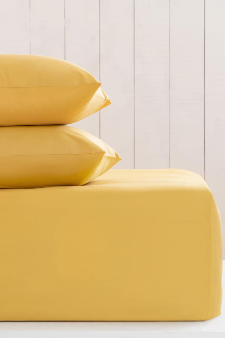 Yellow Cotton Rich Extra Deep Fitted Sheet - Image 1 of 1