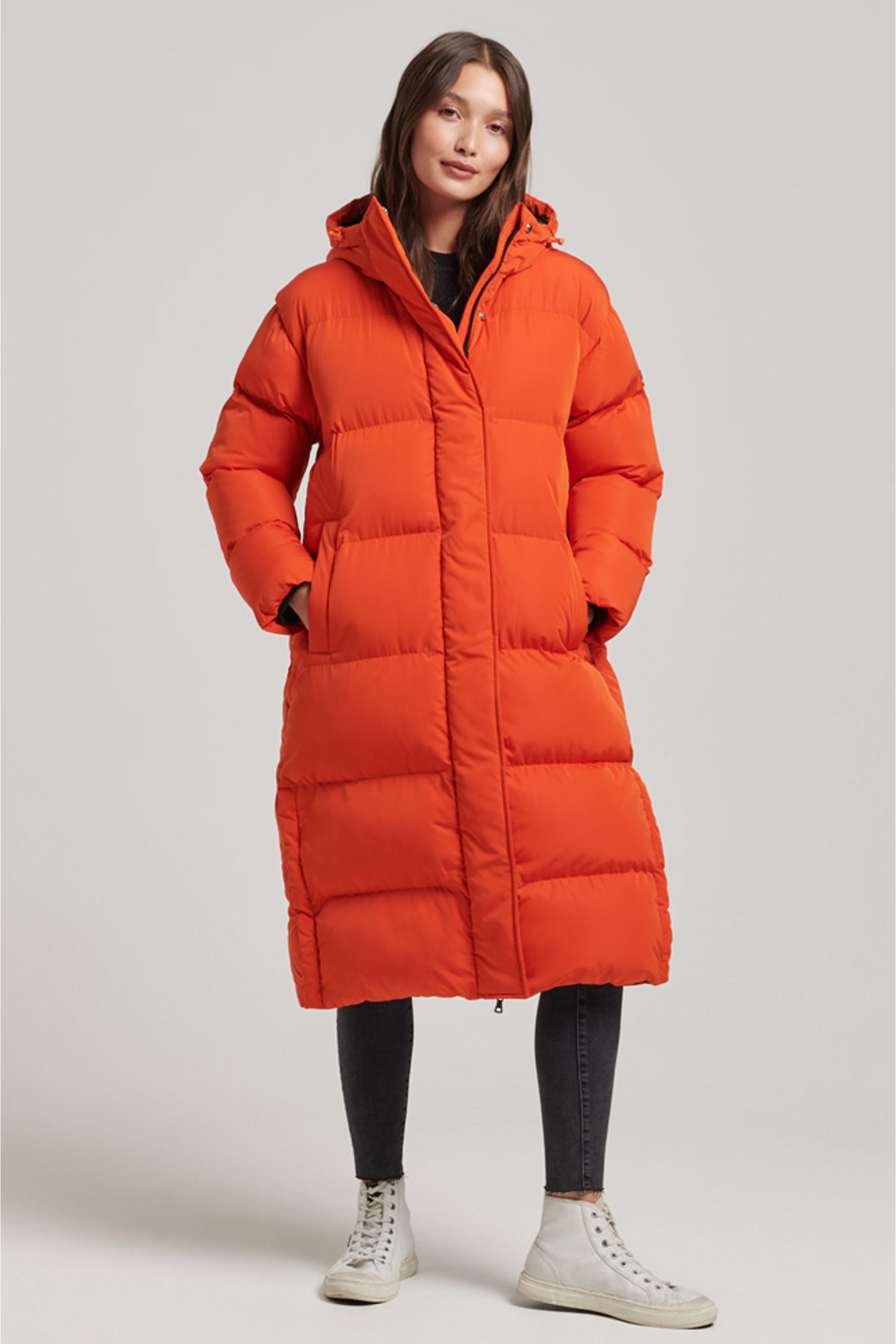 Buy Superdry Orange Studios Longline Duvet Padded Coat from Next Austria