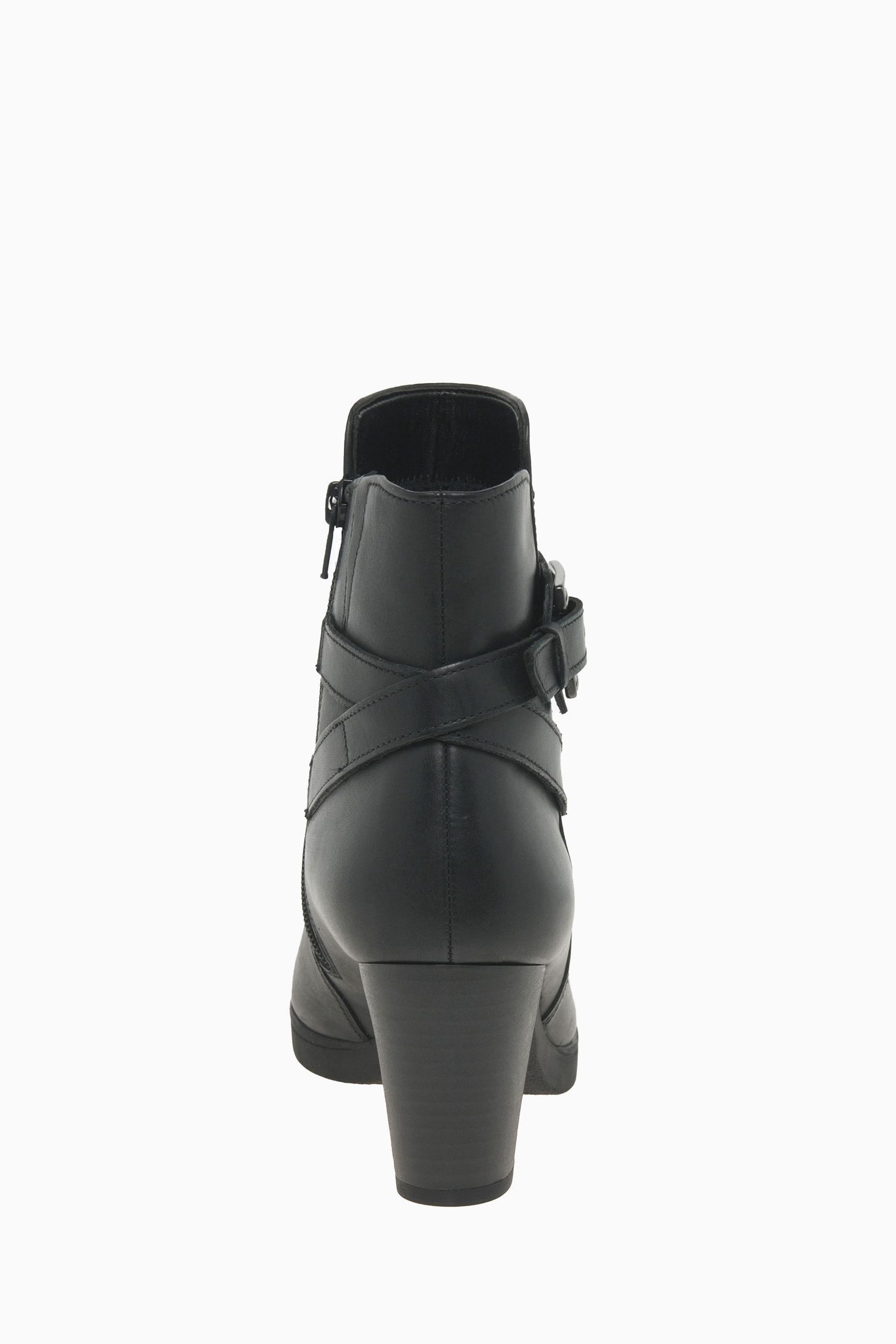 Buy Gabor Wide Fit Vaad Black Leather Ankle Boots from the Next UK online shop