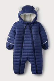 The White Company Bear Ears Quilted Toddler Pramsuit - Image 1 of 3