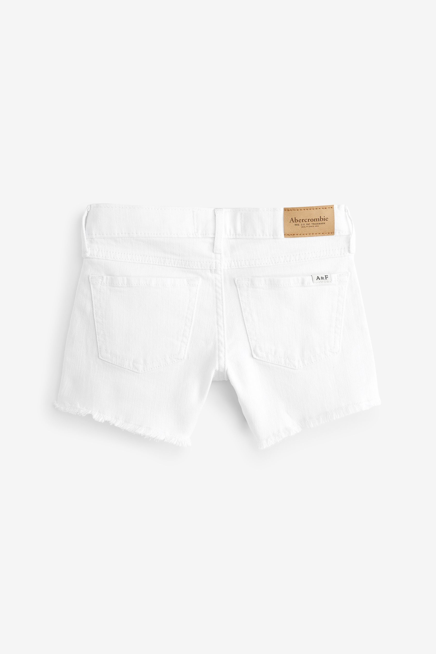 White frayed shorts discount