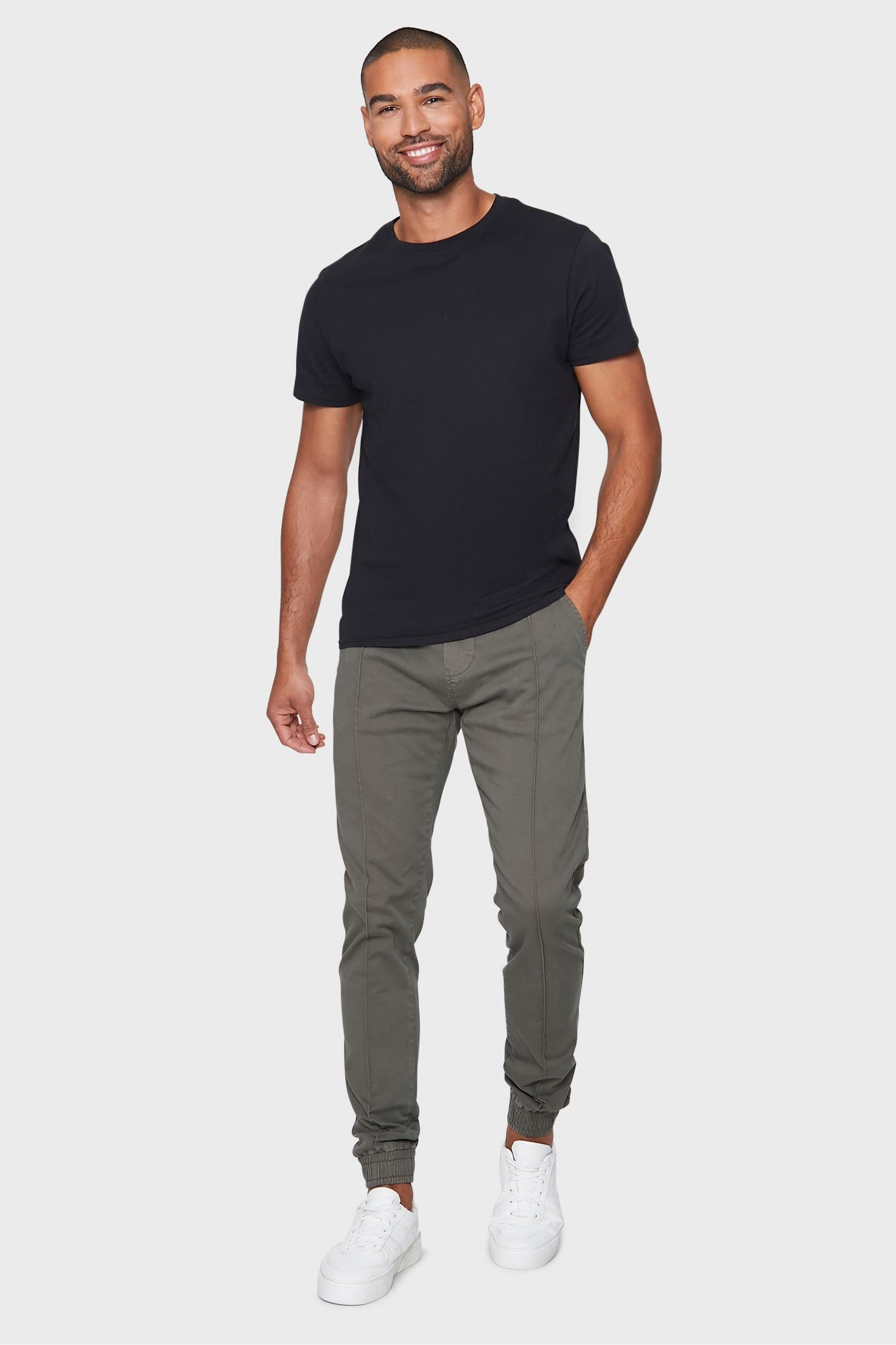 Cuffed casual trousers deals