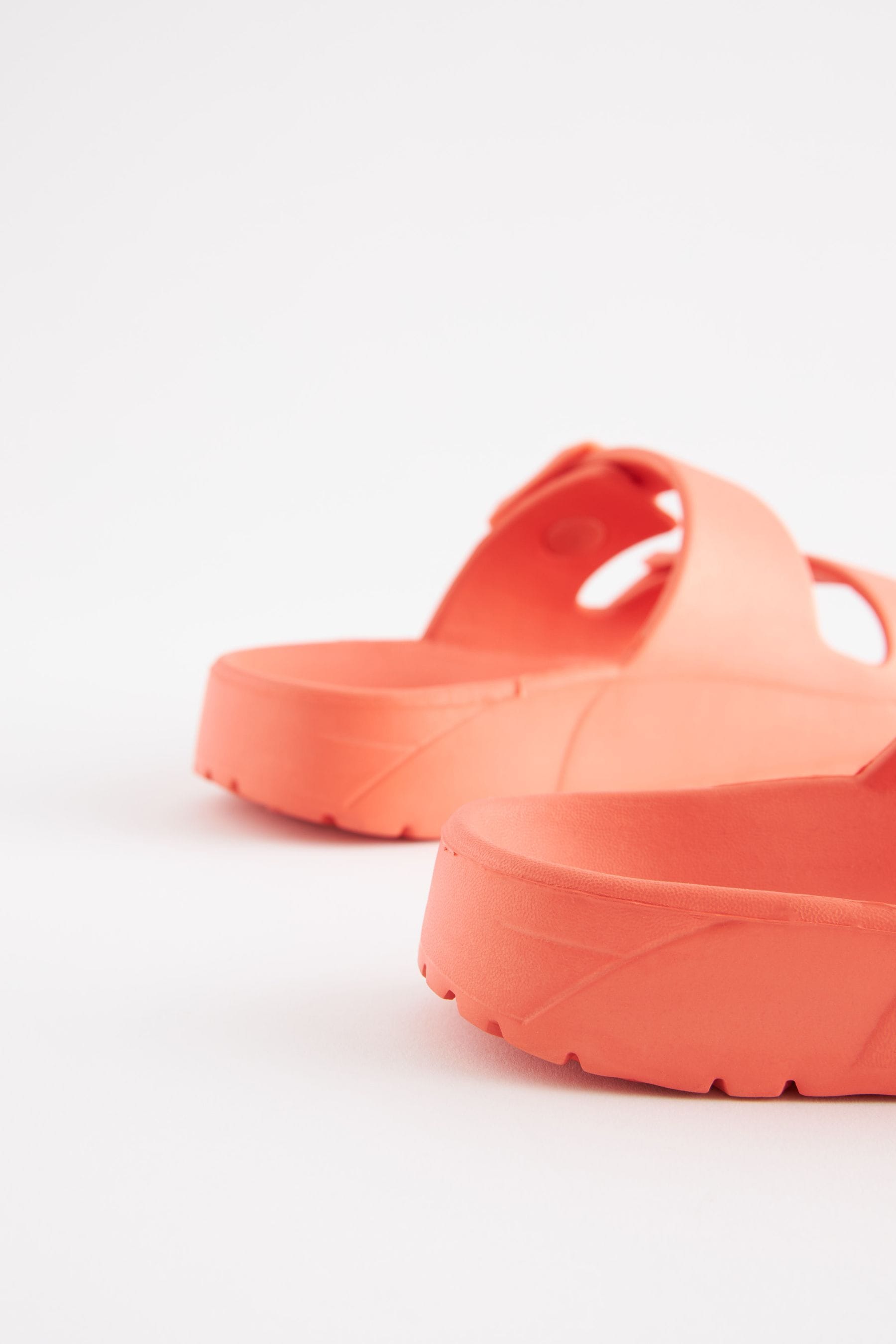 Buy Coral Pink Double Buckle Sandals from Next Slovenia