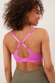 Bright Pink Next Active Sports High Impact Full Cup Wired Bra - Image 3 of 10