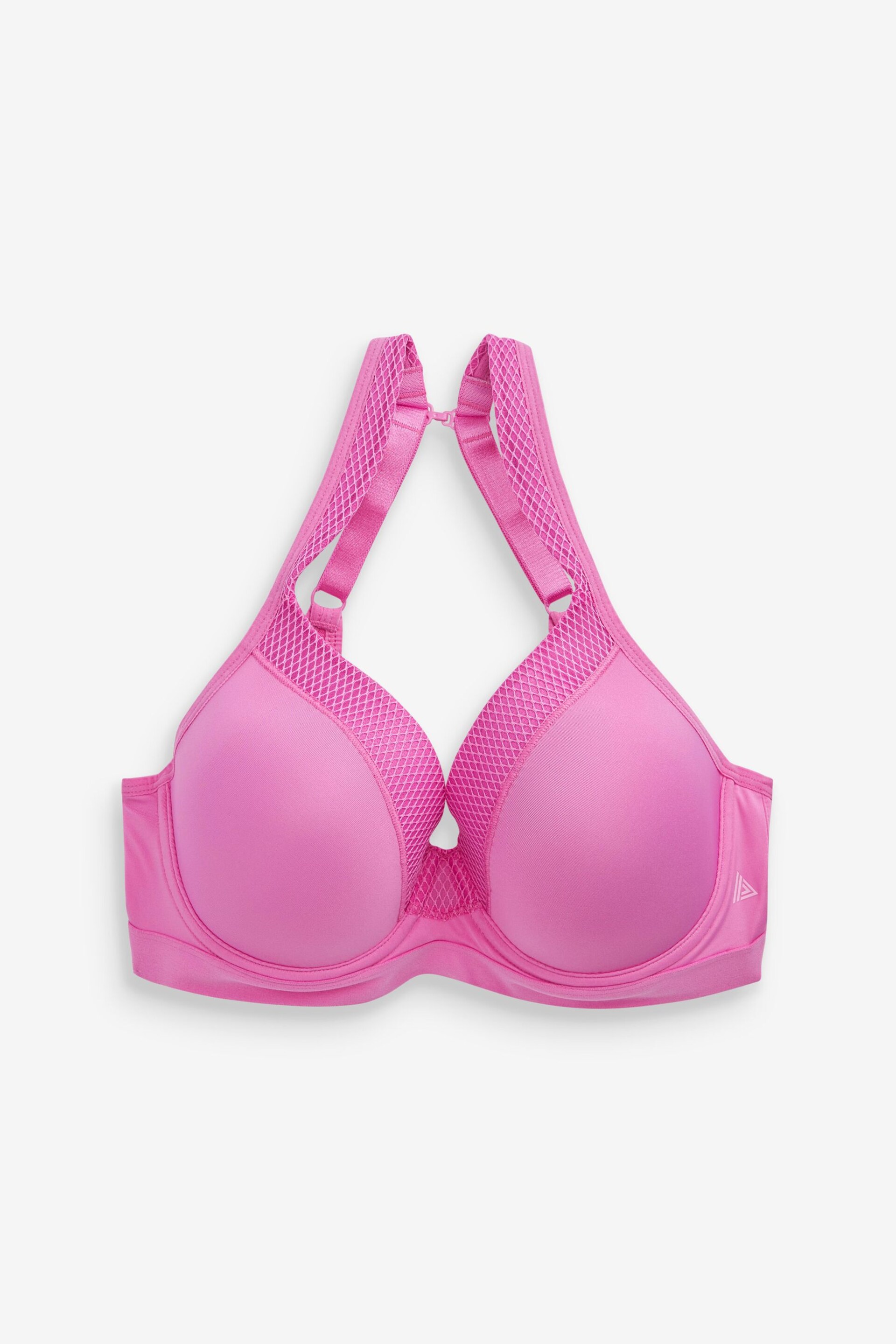 Bright Pink Next Active Sports High Impact Full Cup Wired Bra - Image 8 of 10