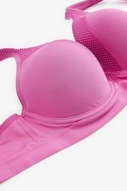 Bright Pink Next Active Sports High Impact Full Cup Wired Bra - Image 9 of 10