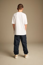 Navy Lined Cargo Trousers (3-16yrs) - Image 4 of 8