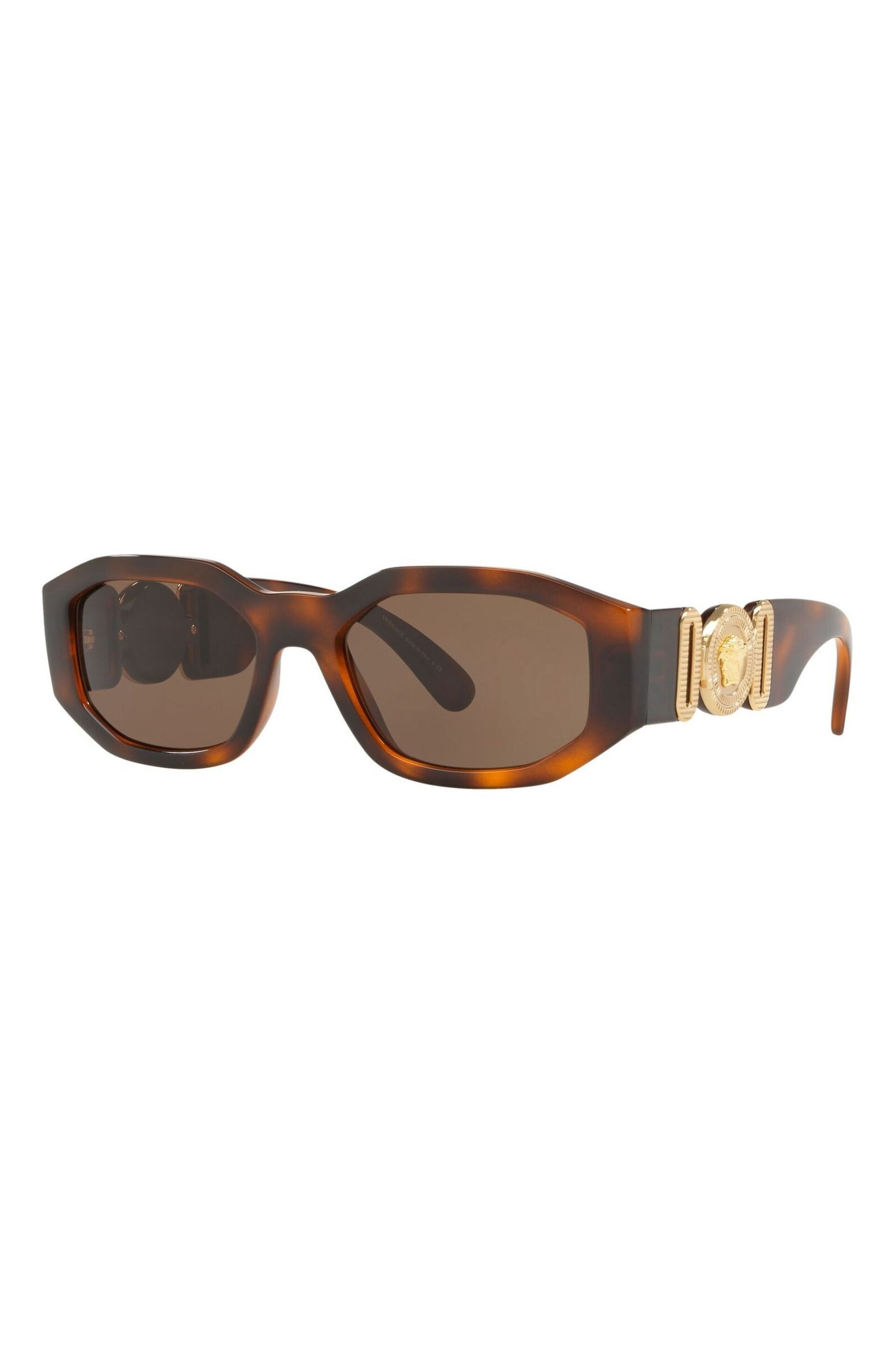Versace Brown Medusa Biggie Sunglasses - Image 2 of 12