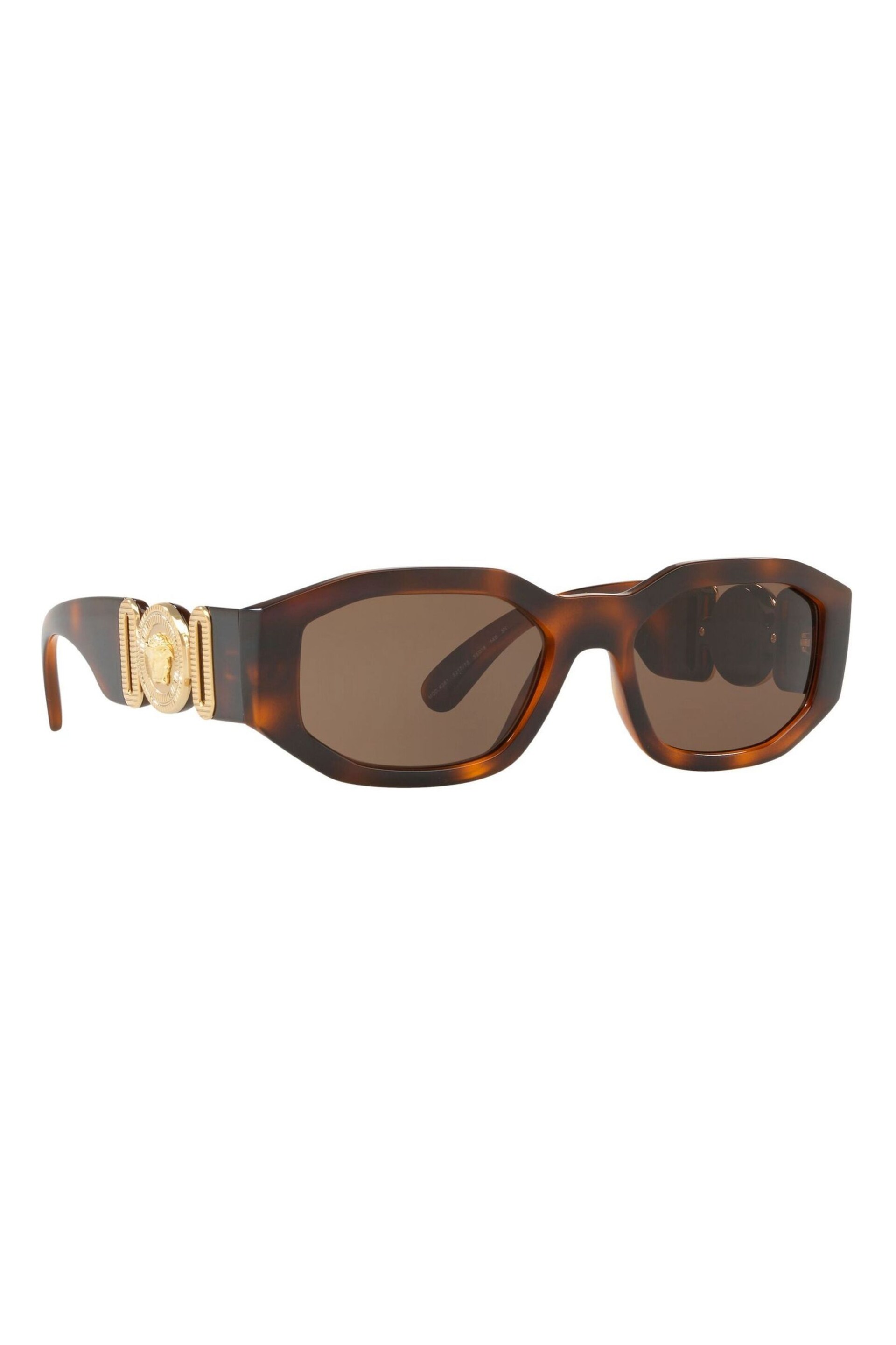 Versace Brown Medusa Biggie Sunglasses - Image 4 of 12