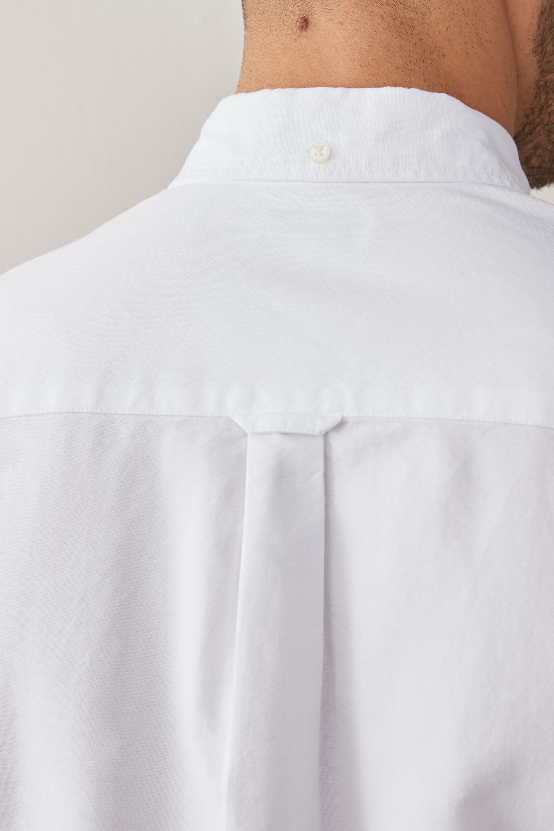 White Short Sleeve Oxford Shirt 3 Pack - Image 6 of 6