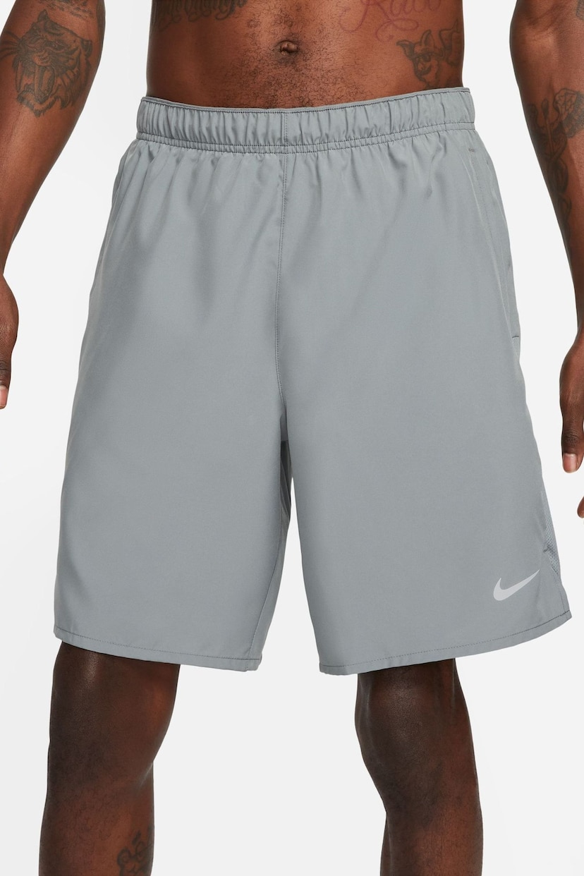 Nike Grey 9 Inch Dri-FIT Challenger Unlined Running Shorts - Image 3 of 8