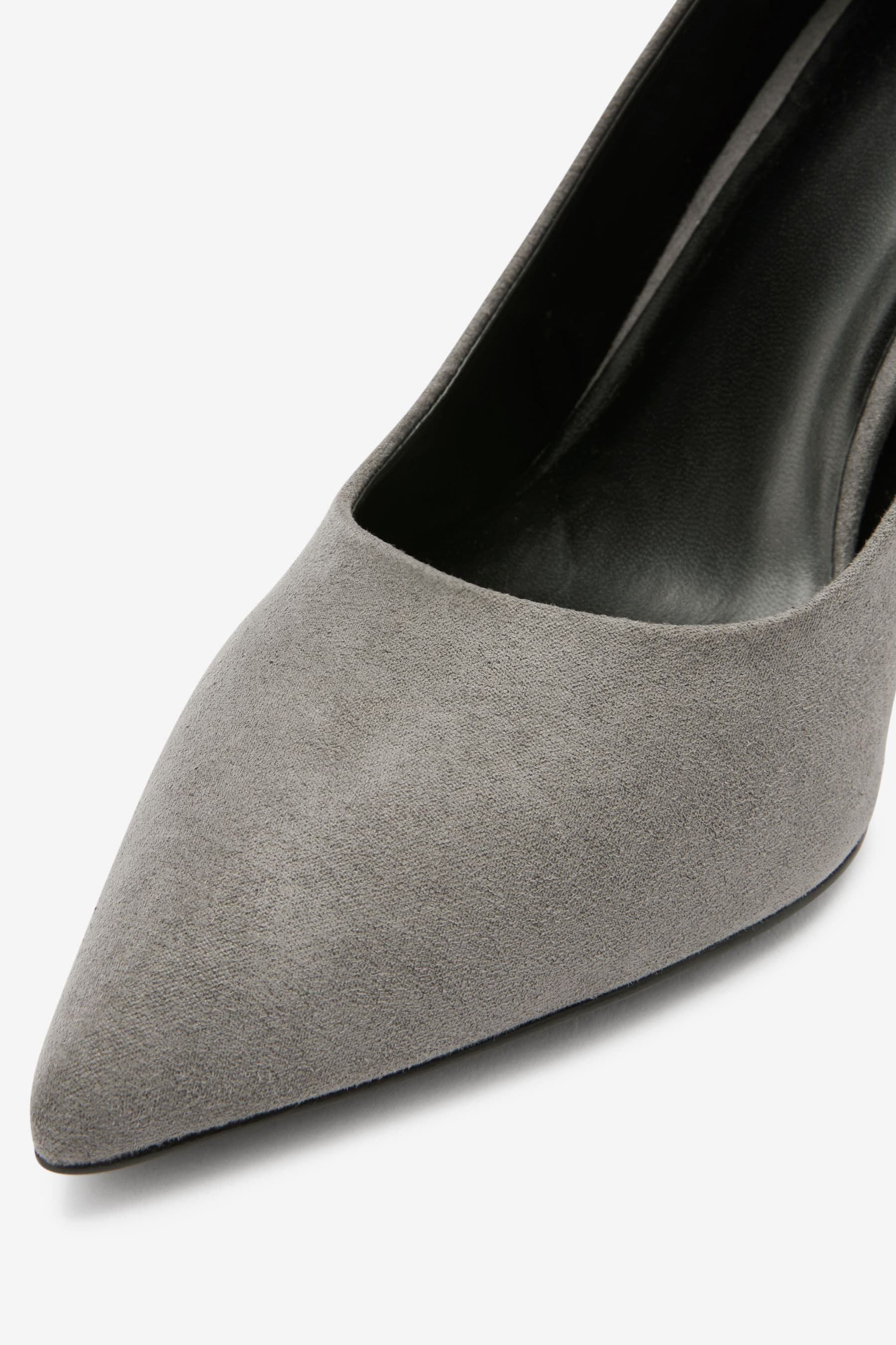 Buy Grey Regular Wide Fit Forever Comfort Mid Heel Court Shoes from Next Luxembourg