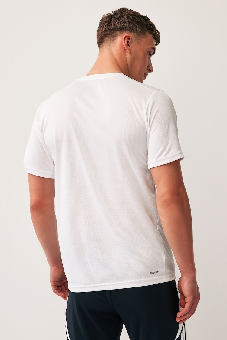 adidas White Train Essentials Training T-Shirt - Image 4 of 10