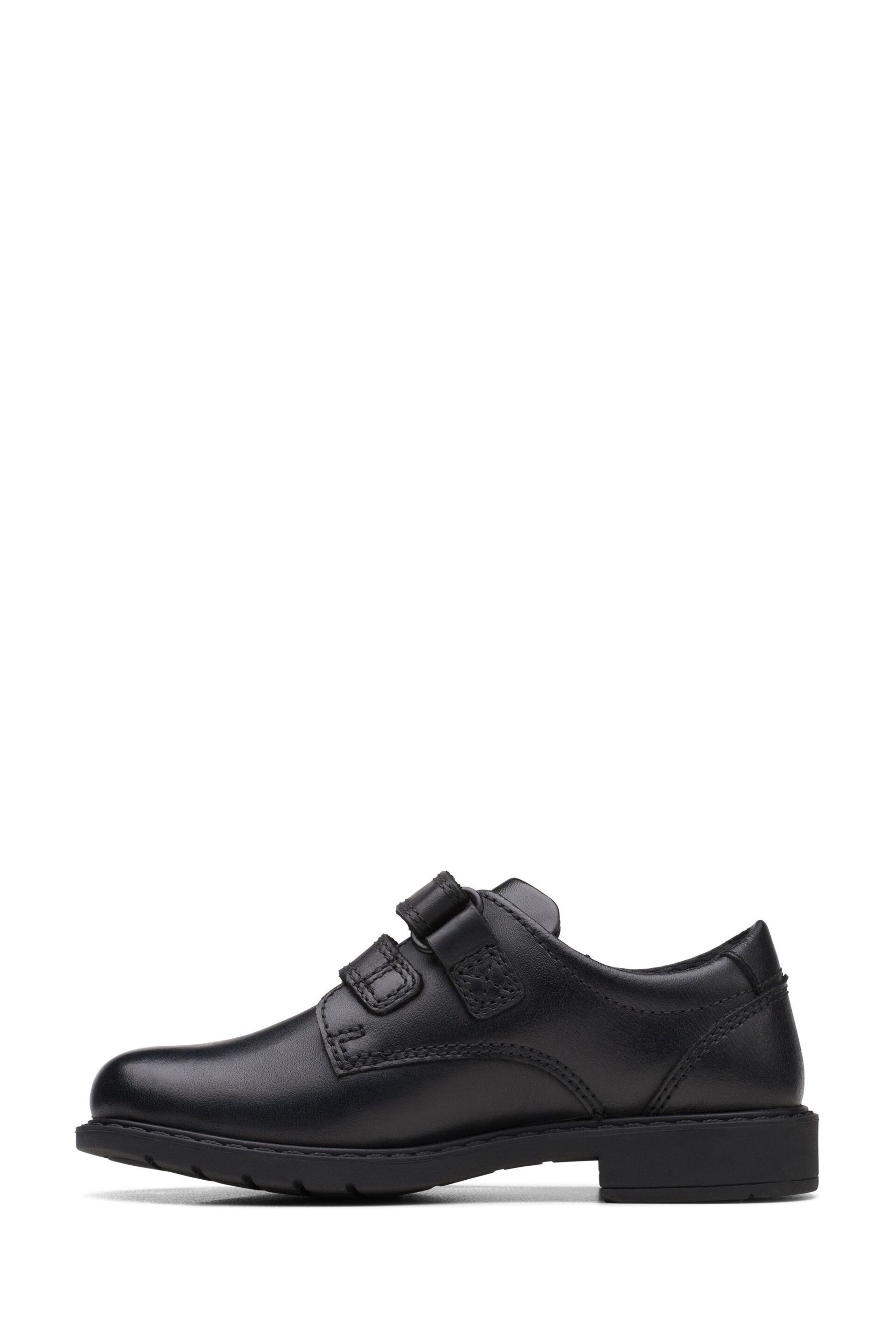 Clarks Black Multi Fit Leather Scala Pace Shoes - Image 2 of 7