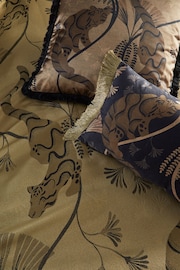 Riva Paoletti Gold Global Animal Jacquard Duvet Cover and Pillowcase Set - Image 4 of 4