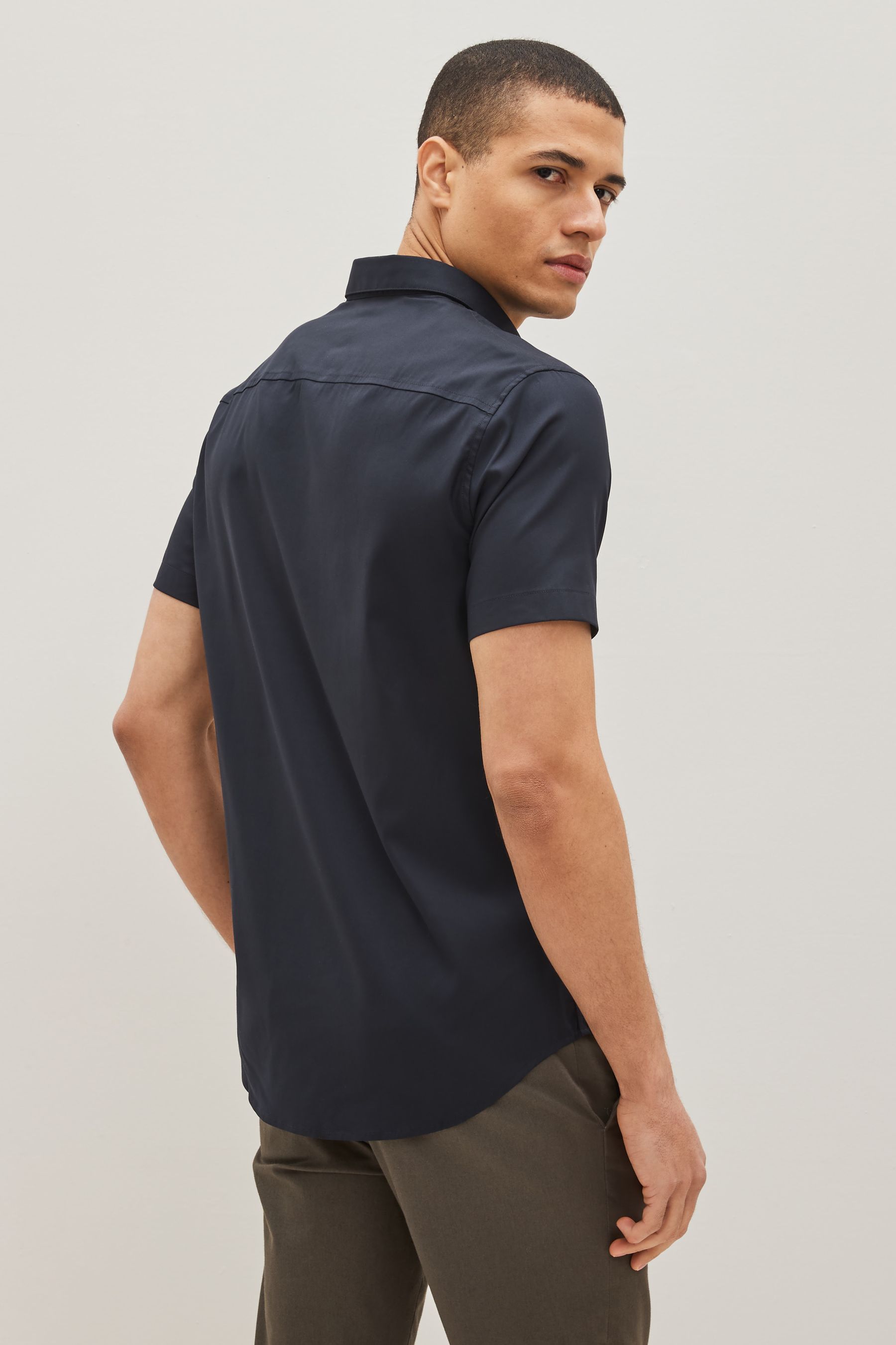 Buy Armani Exchange Stretch Short Sleeve Shirt from Next Luxembourg