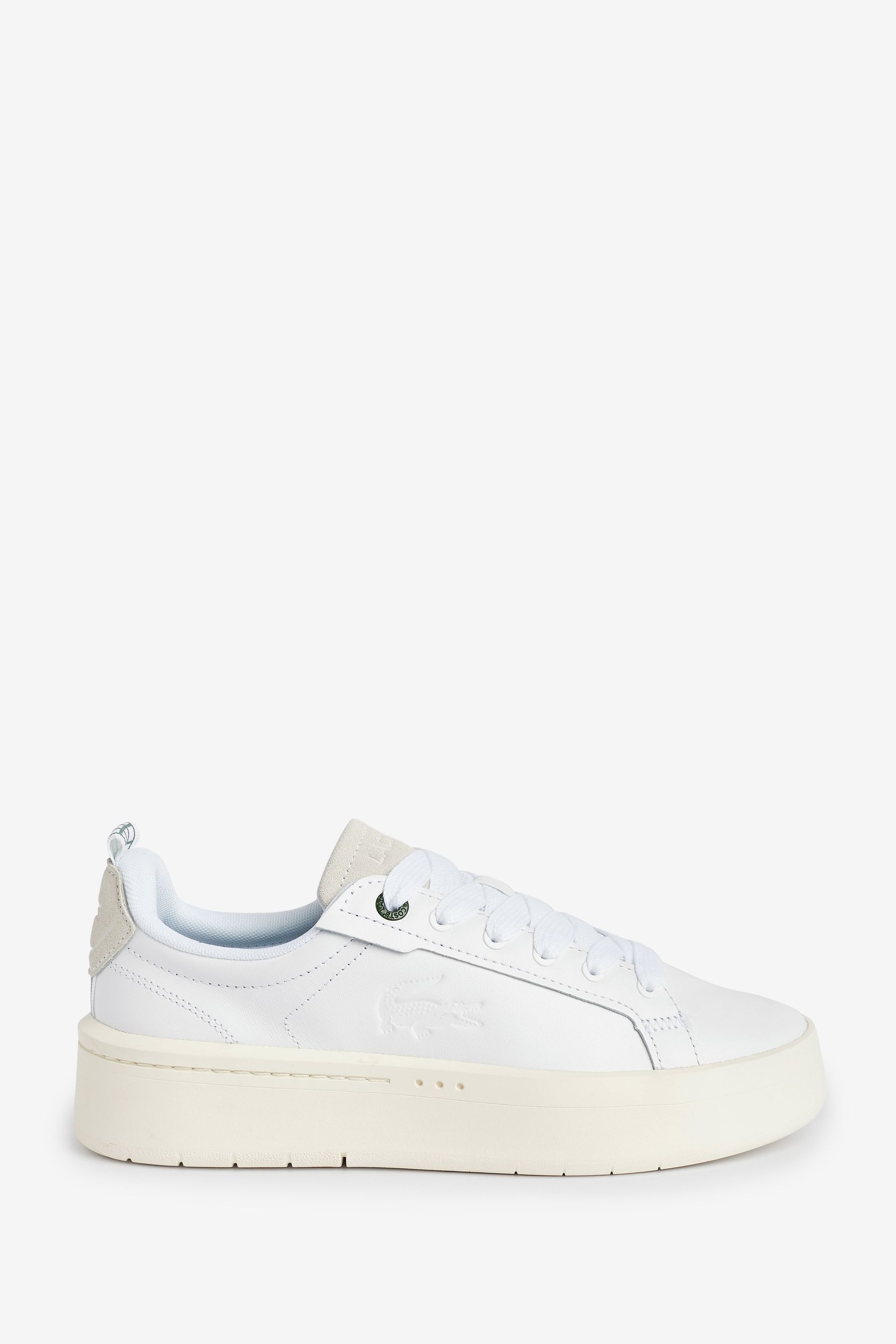 Buy Lacoste Carnaby Plat White 123 SFA Trainers from Next Luxembourg