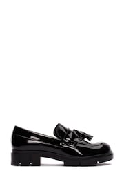 Clarks Black Patent Teala Loafer Shoes - Image 1 of 7