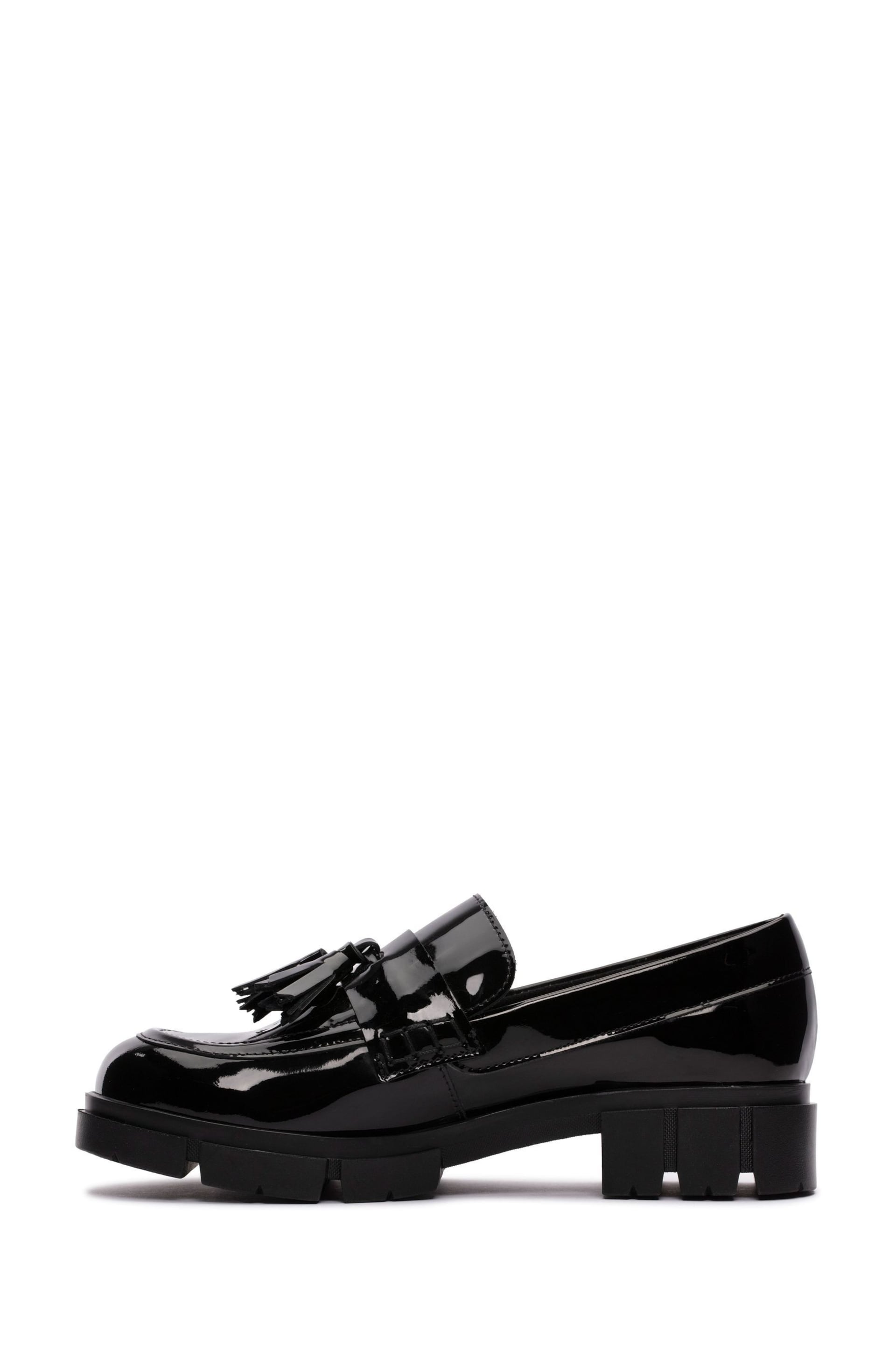 Clarks Black Patent Teala Loafer Shoes - Image 2 of 7