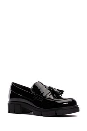 Clarks Black Patent Teala Loafer Shoes - Image 3 of 7