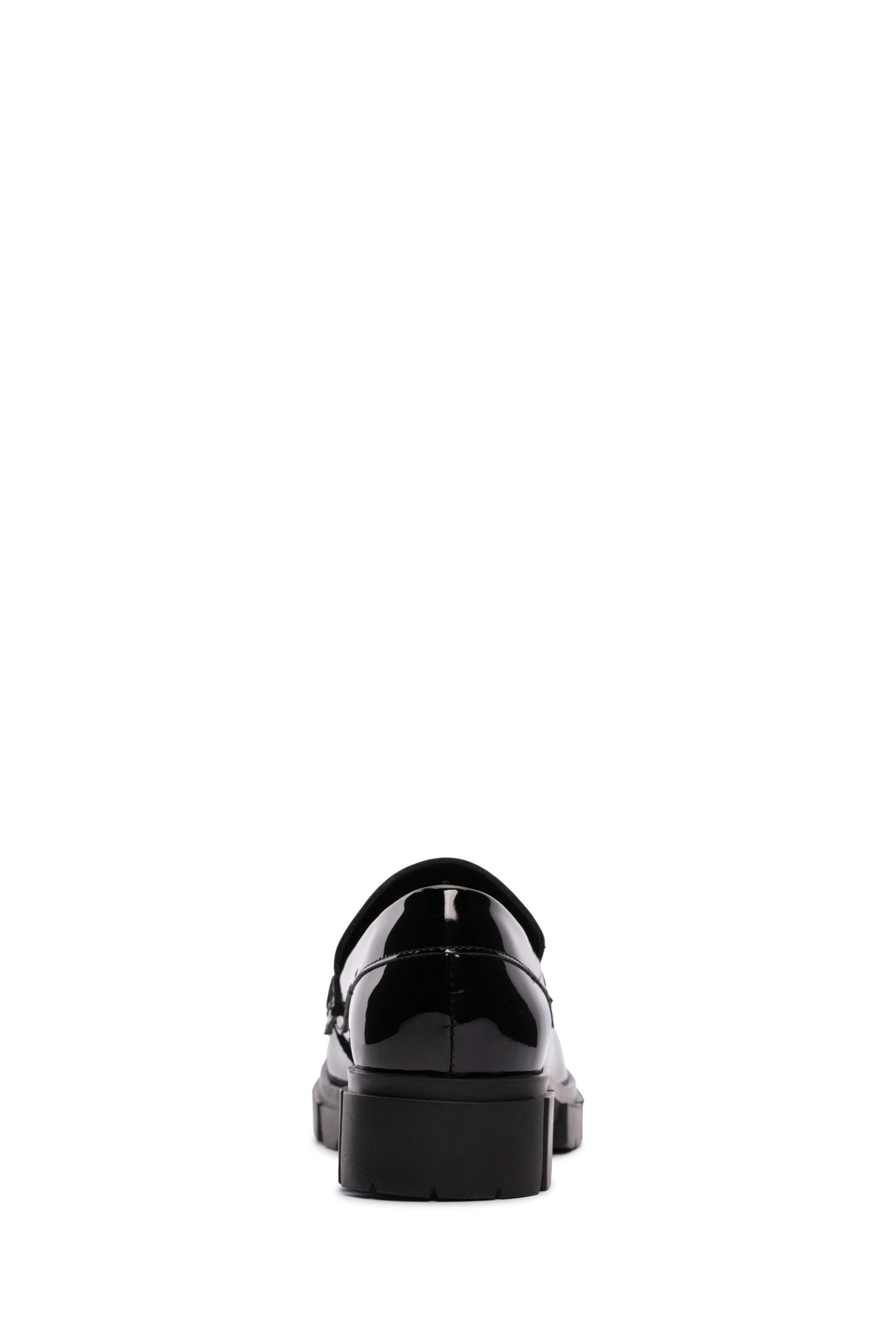 Clarks Black Patent Teala Loafer Shoes - Image 5 of 7