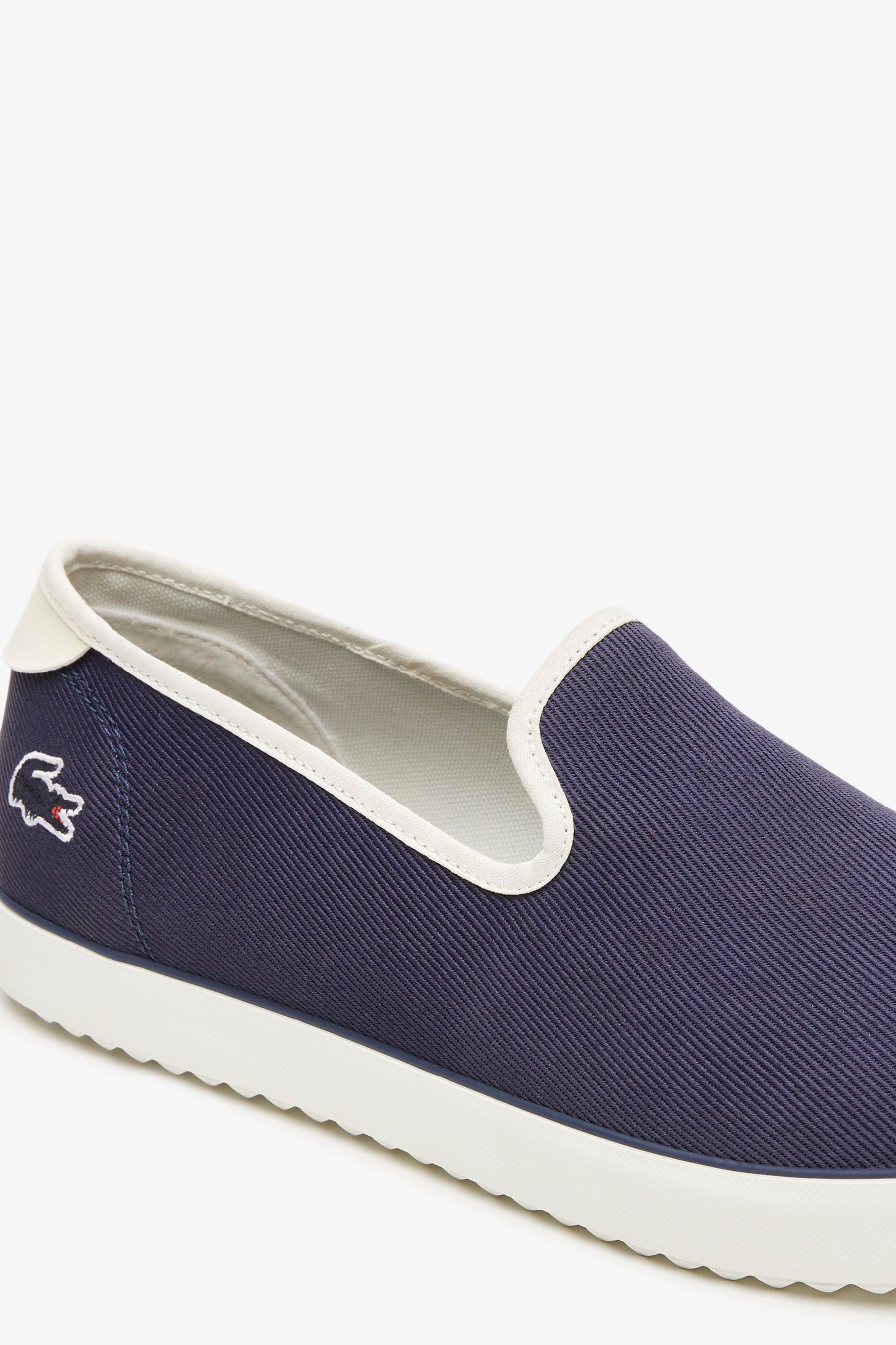 Buy Lacoste Blue Canvas Resort Trainers from Next Luxembourg