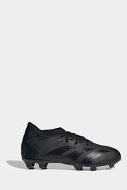 adidas Black Kids Predator Accuracy.3 Firm Ground Football Boots - Image 1 of 9