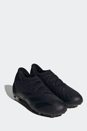adidas Black Kids Predator Accuracy.3 Firm Ground Football Boots - Image 3 of 9