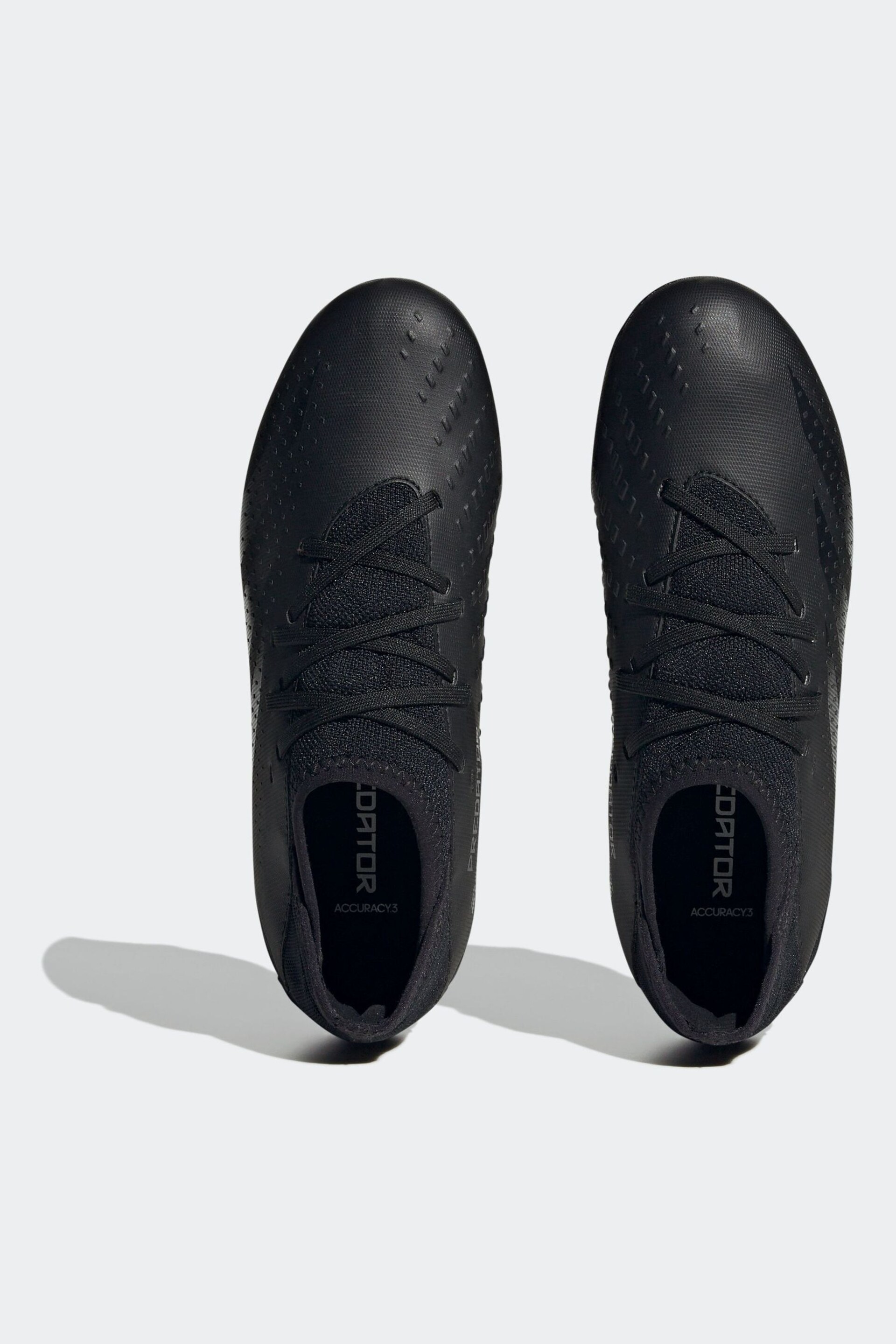 adidas Black Kids Predator Accuracy.3 Firm Ground Football Boots - Image 6 of 9