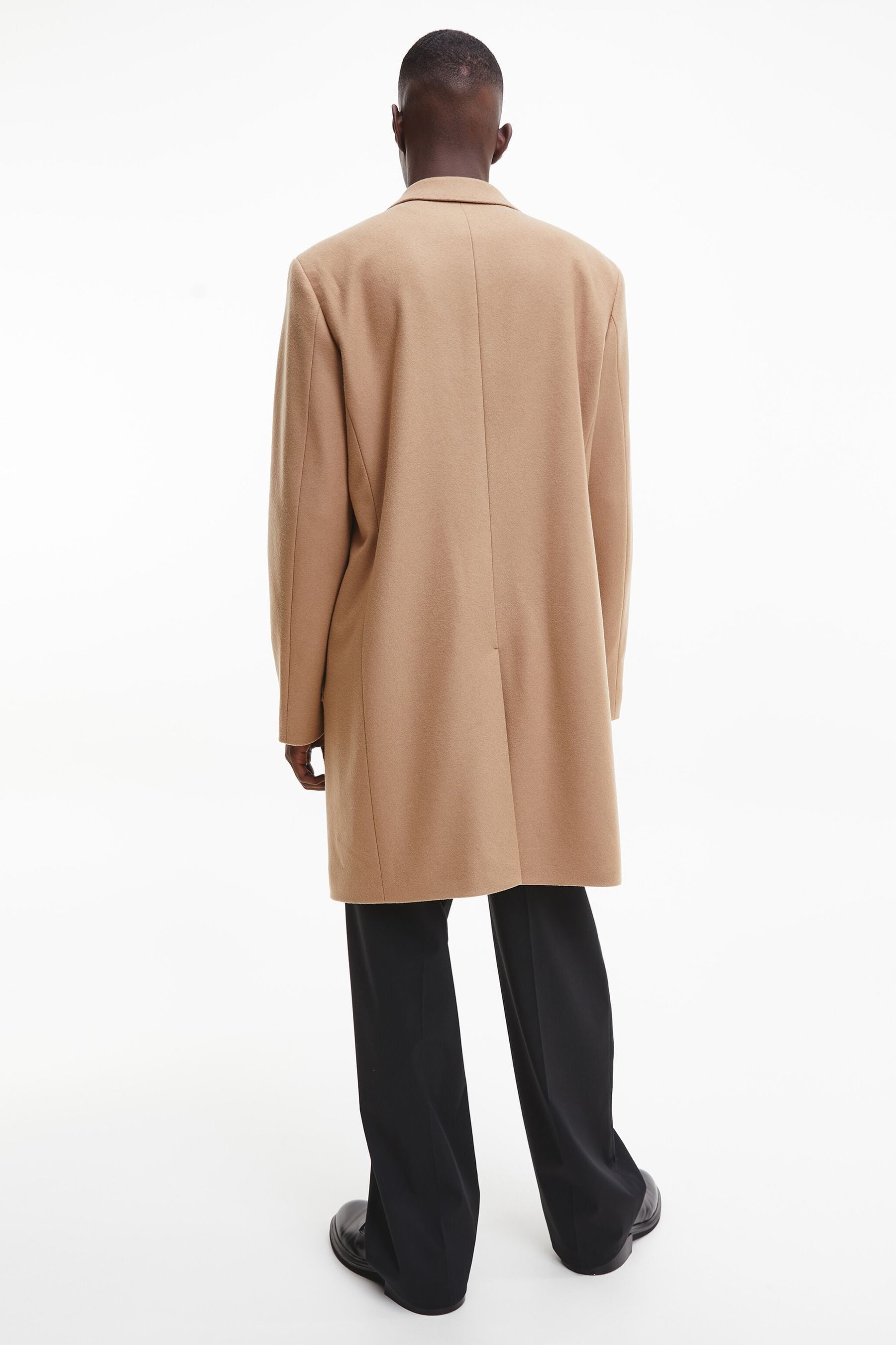Calvin klein camel coat mens cheap
