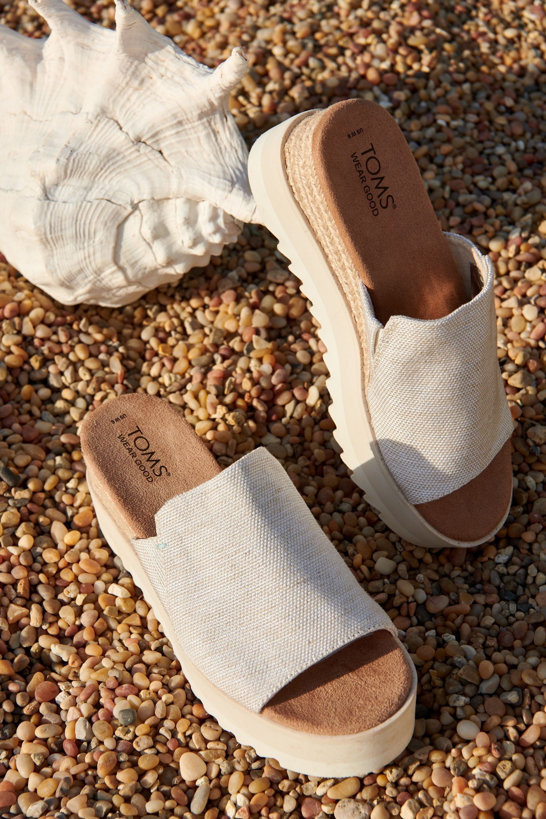 Buy TOMS Diana Wedge Mules from Next Luxembourg