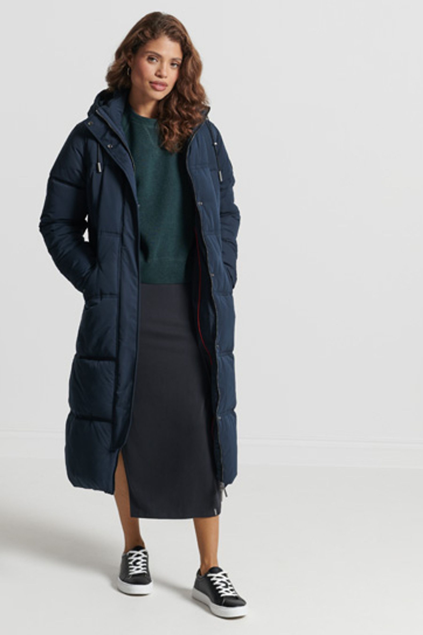 Superdry coat navy new arrivals