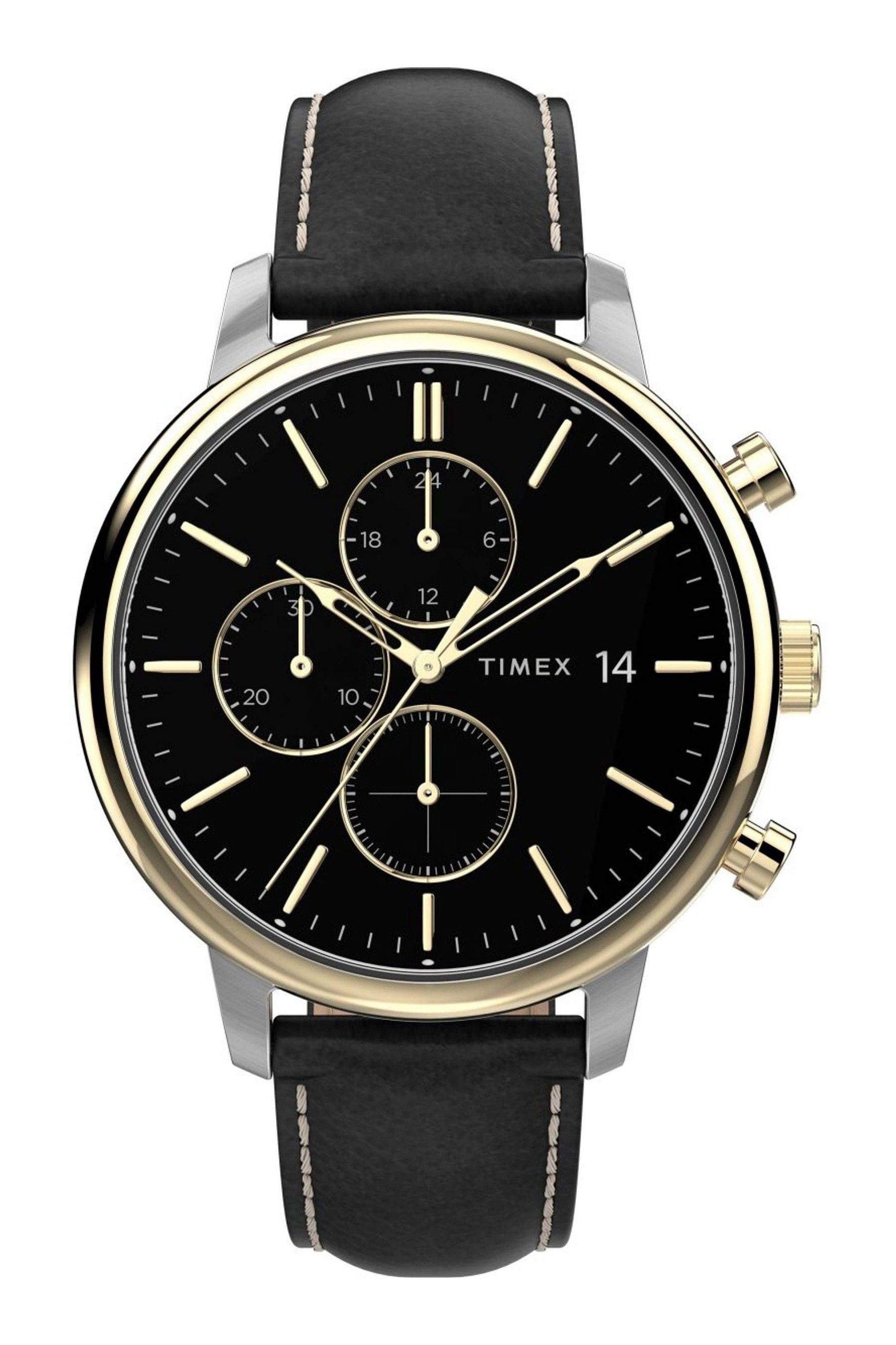 Timex Gents Black City Collection Dress Watch