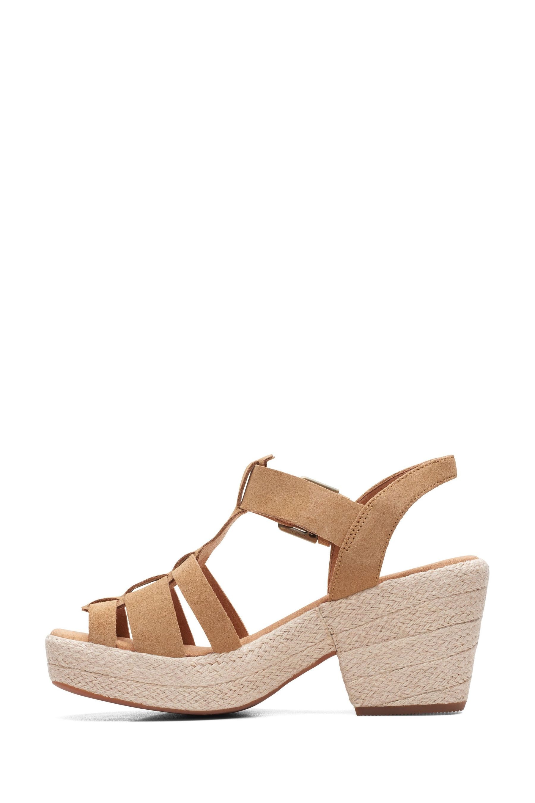 Buy Clarks Brown Maritsa 70 Wedge Sandals from Next Luxembourg