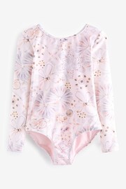 Cream Shell Long Sleeve Swimsuit (3-16yrs) - Image 5 of 7